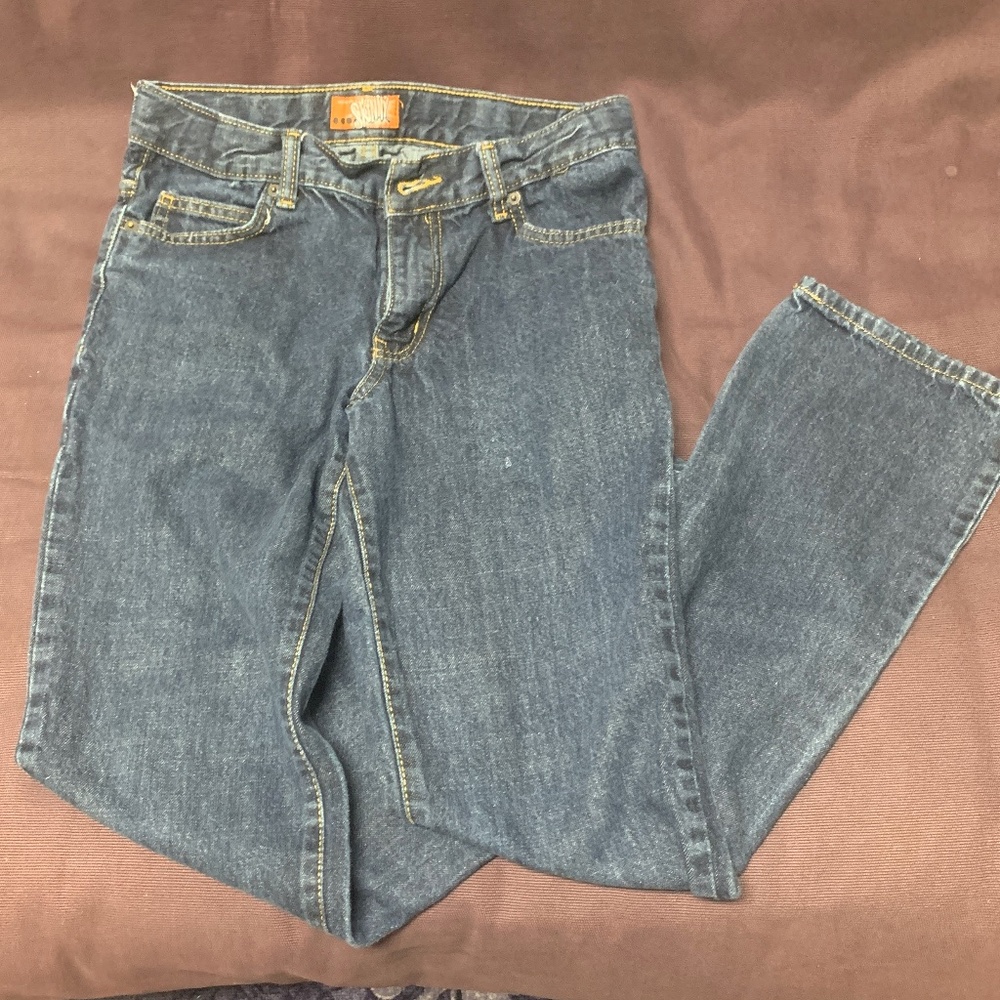 OLD NAVY BOYS BLUE SKINNY STRAIGHT LEG JEANS
